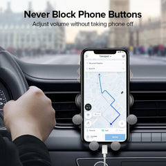 Air Vent Mount Cell Phone Holder in Car Gravity Car Phone Holder Mobile Support For iPhone Android Universal GPS Stand