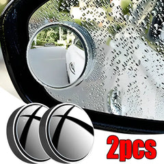 2PC Suction Cup Car Convex Blind Spot Mirror Wide Angle Adjustable Rearview HD 360 Degree Extra Auxiliary Round Mirror Accessories