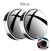 2PC Suction Cup Car Convex Blind Spot Mirror Wide Angle Adjustable Rearview HD 360 Degree Extra Auxiliary Round Mirror Accessories