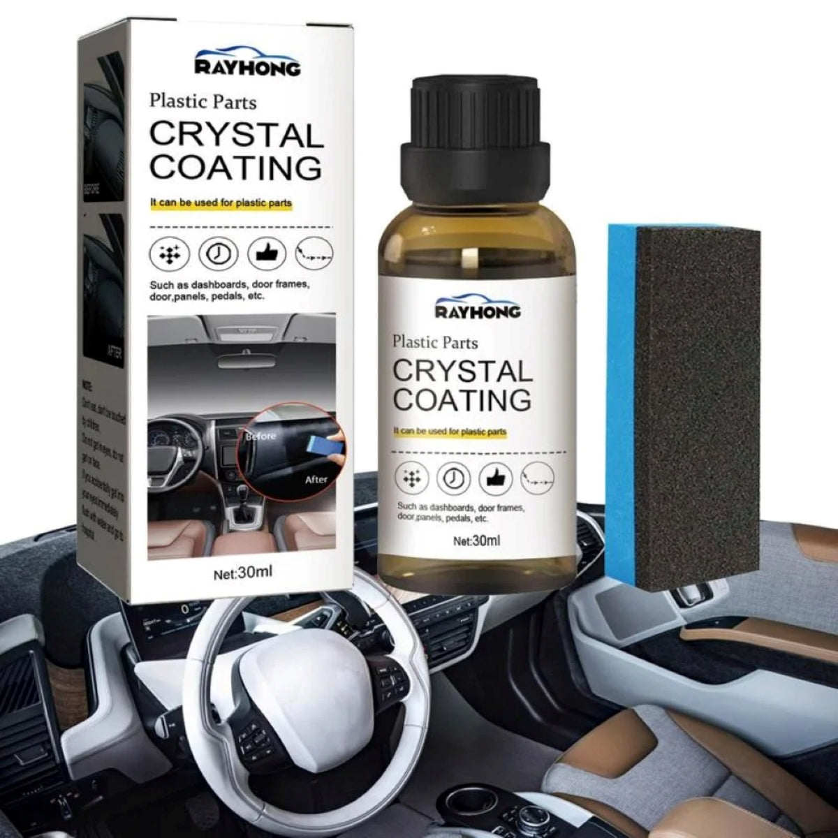 RAYHONG Automotive Plastics Parts Crystal Coating 30ml