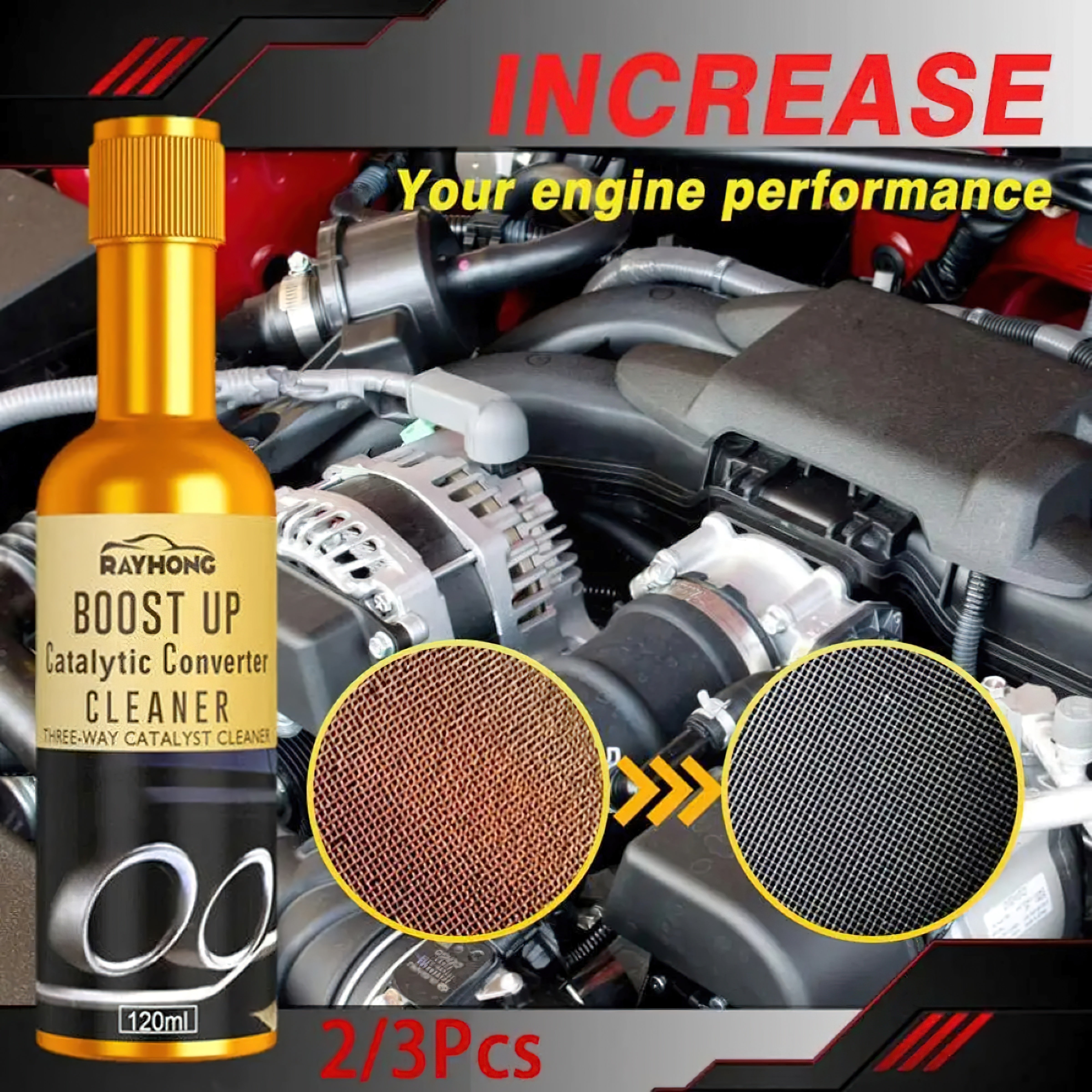 Vehicle Engine Catalytic Converter Cleaner 120ml