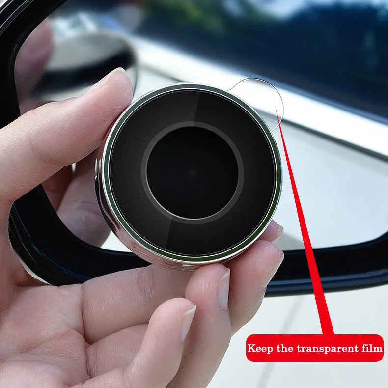 2PC Suction Cup Car Convex Blind Spot Mirror Wide Angle Adjustable Rearview HD 360 Degree  Extra Auxiliary Round Mirror Accessories