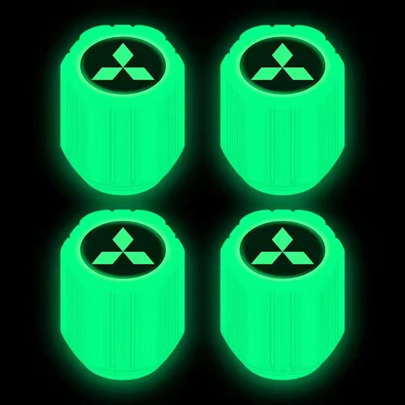 Universal Luminous Tire Valve Cap Set - Glow-in-the-Dark Light Luminous Stylish Accessories for Cars, Motorcycles, and Bikes