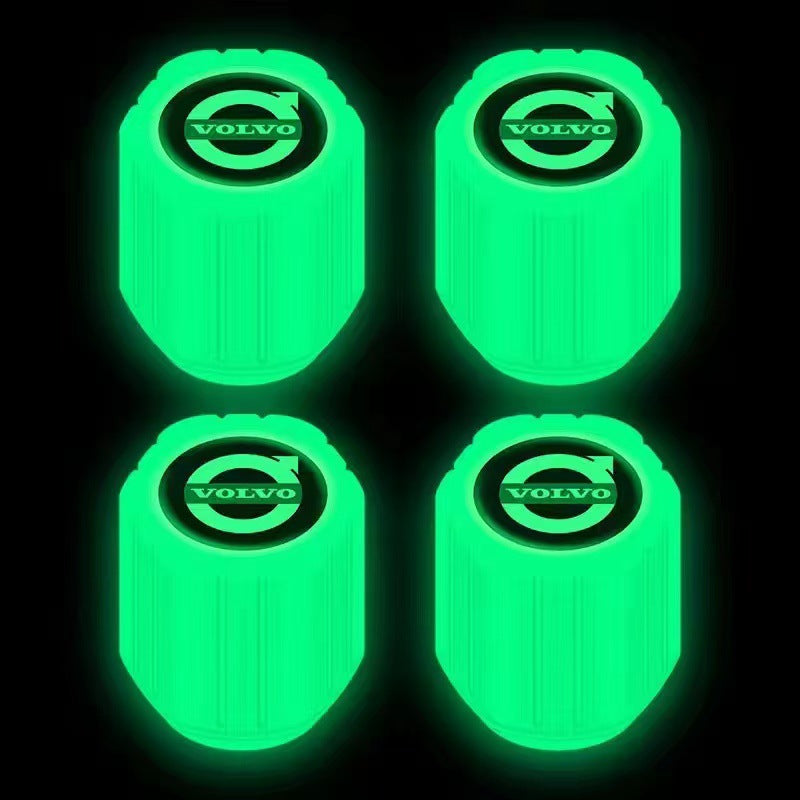 Universal Luminous Tire Valve Cap Set - Glow-in-the-Dark Light Luminous Stylish Accessories for Cars, Motorcycles, and Bikes