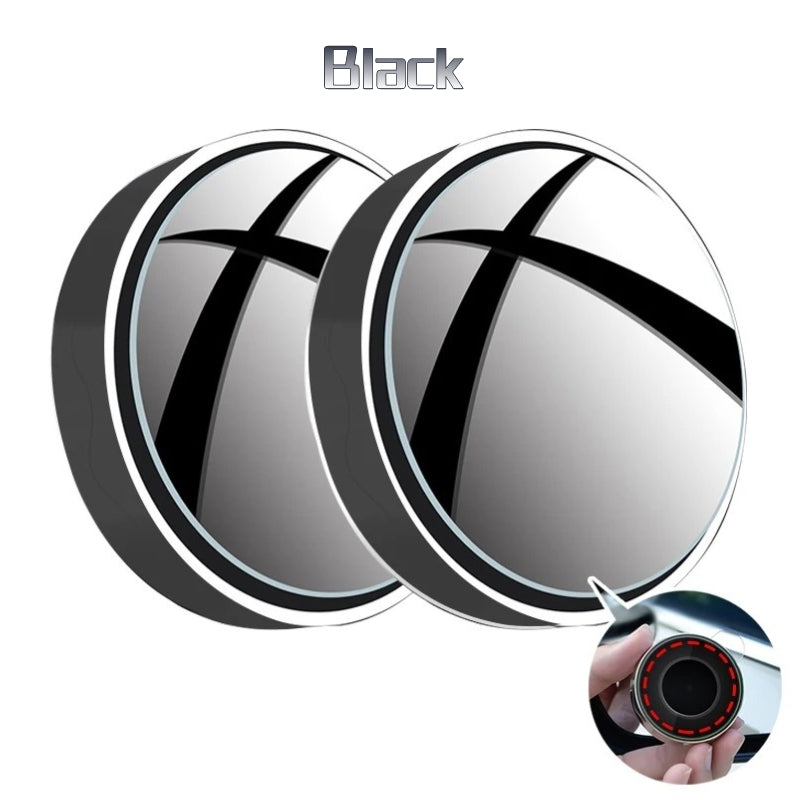 2PC Suction Cup Car Convex Blind Spot Mirror Wide Angle Adjustable Rearview HD 360 Degree  Extra Auxiliary Round Mirror Accessories