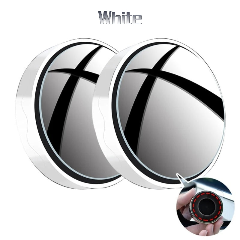 2PC Suction Cup Car Convex Blind Spot Mirror Wide Angle Adjustable Rearview HD 360 Degree  Extra Auxiliary Round Mirror Accessories